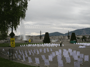 Exhibition of photographs of Liquidators during the Grand Vigil in Geneva 2009