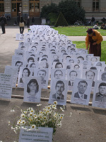 Exhibition of portraits of the Liquidators of Chernobyl in Geneva in 2008.
