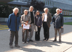 Paul Roullaud, Maryvonne David-Jougneau, Bruno Boussagol, Alison Katz, Rémy Pagani, Wladimr Tchertkoff devant l