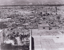 Hiroshima after the explosion of the atomic bomb on 6th August 1945