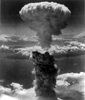 Mushroom cloud over Nagasaki, on 9th August 1945
