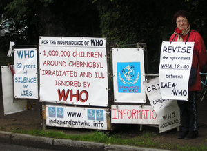 Catherine Liebert devant lOMS du 29 au 30 mai 2008
