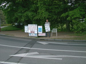 Jean Yves Peillard devant lOMS le 16 mai