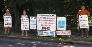 Dominique und Odile Chedemois und Guy Lereuil und Odile Chedemois vor der WHO vom 28. - 30. Juli 2008