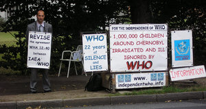 François Fresneau in front of WHO from 20th to 22nd August 2008