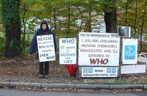 Anne Baldens delante de la OMS del 27 al 31 octubre de 2008