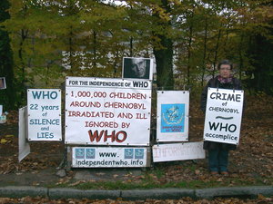 Simone Dalex vor der WHO vom 3. - 7. November 2008