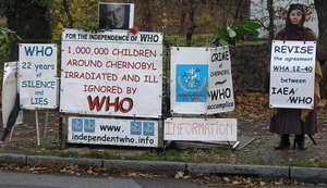 Lamamo vor der WHO vom 19. - 20. November 2008