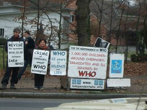 Sylvain Rossignol und Monique Guittenit vor der WHO vom 24. - 28. November 2008