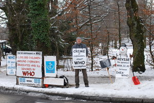 Jean-Yves Peillard vor der WHO vom 8. - 12. Dezember 2008