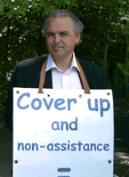 Rémy Pagani (Alcalde en ejercicio de Ginebra) delante de la OMS el 6 julio 2009