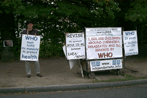 Jean-Yves Peillard devant lOMS le 18 septembre 2009