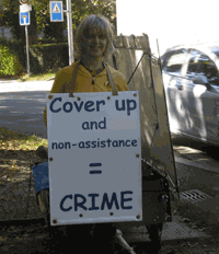 Carole Bouvier devant lOMS du 29 au 30 septembre 2009