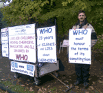 Yann Forget devant lOMS du 19 au 23 octobre 2009