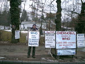 Jean-Yves Peillard devant lOMS le 17 février 2010