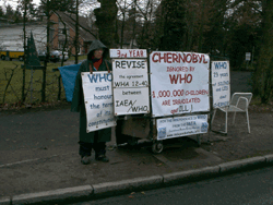 Mireille Jubert devant lOMS du 25 au 26 mars 2010