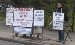 Gildas Cherbonnier devant lOMS du 12 au 16 avril 2010