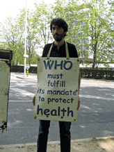 Pascal Bézier devant lOMS du 27 au 30 avril 2010