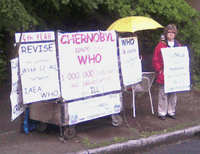 Martine Cuennet devant lOMS du 25 au 28 mai 2010
