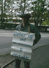 Jean Yves Peillard in front of WHO from 16th to 17th June 2010