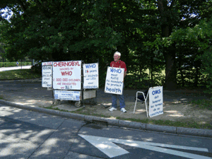 Guy Chatelan in front of WHO, 30th June 2010