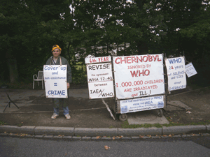 Christophe Mounier in front of WHO from 16th to 17th August 2010