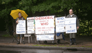 André Baloge and Christophe Mounier in front of WHO from 18th to 20th August 2010