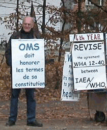 Guy Chatelan in front of WHO, 2nd November 2010