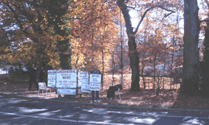 Francis Meuley in front of WHO, 4th November 2010