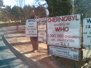 Éric Bonnaire devant lOMS du 7 au 8 février 2011