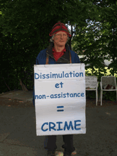 Paul Roullaud delante de la OMS del 2 al 5 mayo 2011