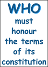 lOMS doit honorer les termes de sa constitution